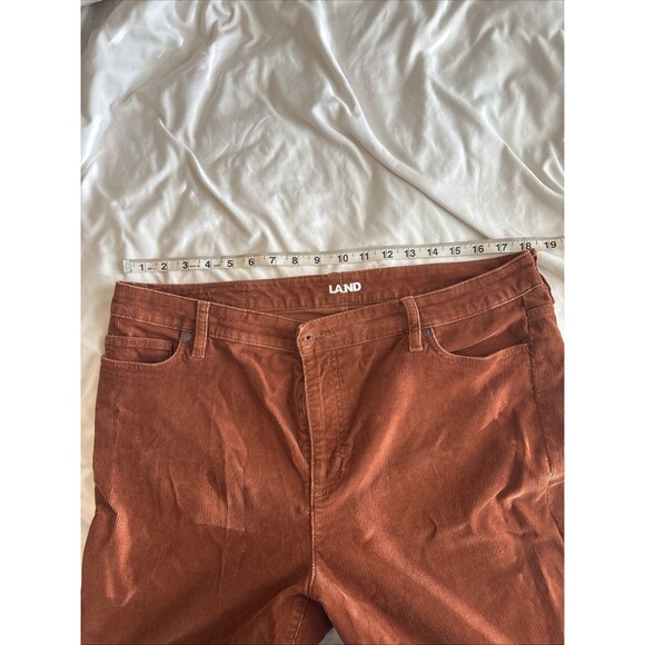 Lands End Women’s Boot Cut Corduroy Pants Size 18 Tall - Picture 2 of 11